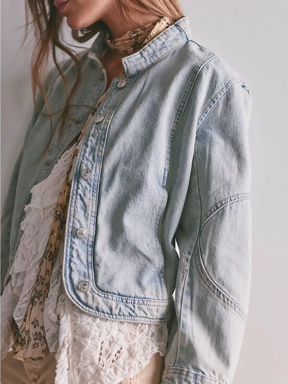 NWOT We The Free Nikita Denim Jacket - Picture 2 of 6